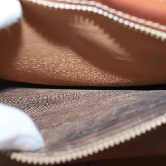 CELINE Macadam Canvas Hand Bag PVC Leather Beige Auth - Picture 14 of 16